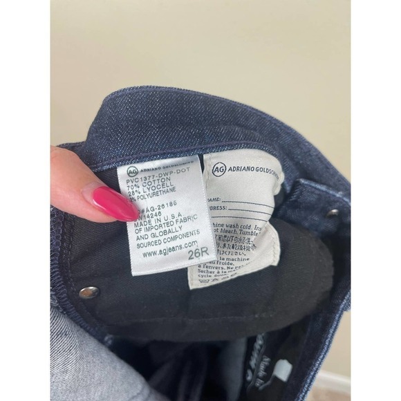 AG Adriano Goldschmied The Stevie Slim Ankle Jeans Dots‎ Size 26R - Picture 6 of 7